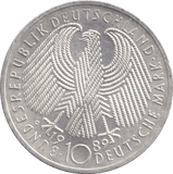 1989 SILVER 10 MARKS GERMANY - WORLD COINS - Cambridgeshire Coins