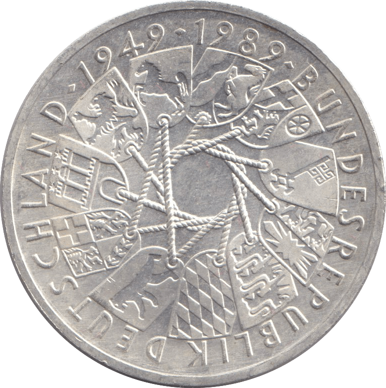 1989 SILVER 10 MARKS GERMANY - WORLD COINS - Cambridgeshire Coins