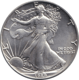 1989 SILVER DOLLAR USA - SILVER WORLD COINS - Cambridgeshire Coins