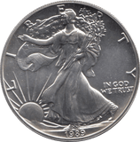 1989 SILVER LIBERTY DOLLAR USA - SILVER WORLD COINS - Cambridgeshire Coins