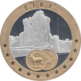 1989 SILVER PLATED IRELAND EUROPEAN CURRENCIES COMMEMORATIVE COIN - WORLD COINS - Cambridgeshire Coins