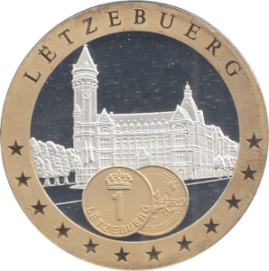 1989 SILVER PLATED LUXEMBOURG EUROPEAN CURRENCIES COMMEMORATIVE COIN - WORLD COINS - Cambridgeshire Coins