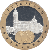 1989 SILVER PLATED LUXEMBOURG EUROPEAN CURRENCIES COMMEMORATIVE COIN - WORLD COINS - Cambridgeshire Coins