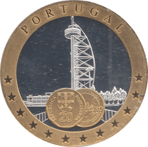 1989 SILVER PLATED PORTUGAL EUROPEAN CURRENCIES COMMEMORATIVE COIN - WORLD COINS - Cambridgeshire Coins