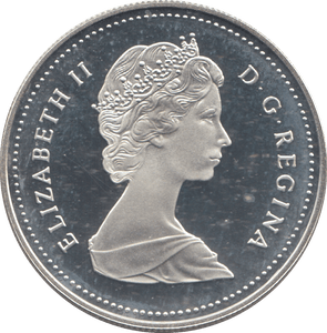 1989 SILVER PROOF CANADIAN DOLLAR - SILVER WORLD COINS - Cambridgeshire Coins