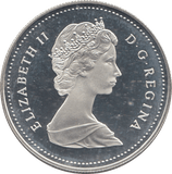1989 SILVER PROOF CANADIAN DOLLAR - SILVER WORLD COINS - Cambridgeshire Coins