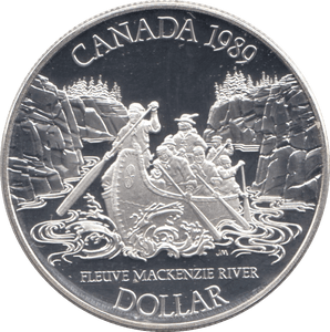 1989 SILVER PROOF COMMEMORATIVE DOLLAR CANADA - SILVER WORLD COINS - Cambridgeshire Coins