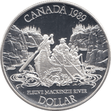1989 SILVER PROOF COMMEMORATIVE DOLLAR CANADA - SILVER WORLD COINS - Cambridgeshire Coins