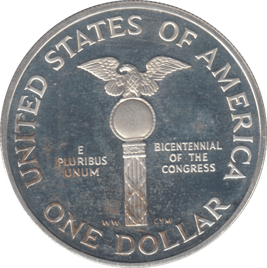 1989 SILVER PROOF LIBERTY DOLLAR - Silver Proof - Cambridgeshire Coins