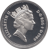 1989 SILVER PROOF ONE POUND £1 SCOTTISH THISTLE - SILVER WORLD COINS - Cambridgeshire Coins