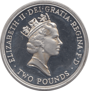 1989 SILVER PROOF TWO POUNDS CLAIM OF RIGHTS - SILVER WORLD COINS - Cambridgeshire Coins