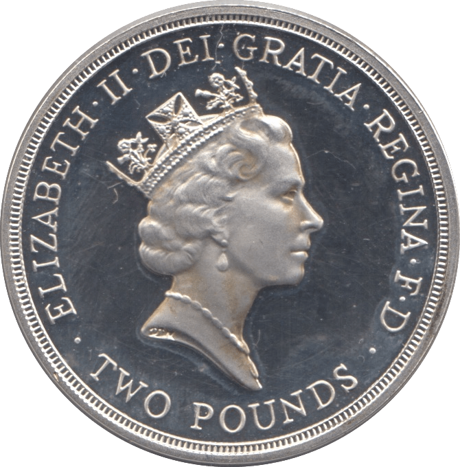 1989 SILVER PROOF TWO POUNDS CLAIM OF RIGHTS - SILVER WORLD COINS - Cambridgeshire Coins