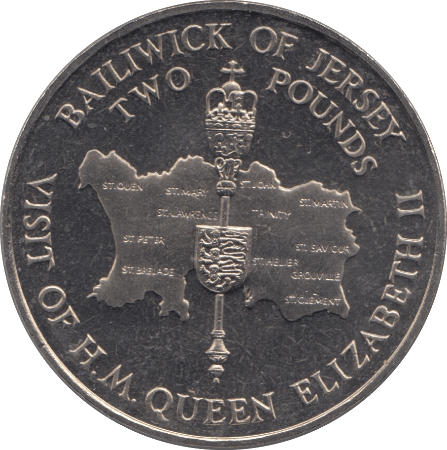 1989 TWO POUNDS JERSEY - WORLD COINS - Cambridgeshire Coins