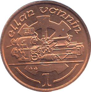 1990 1 PENCE ELLAN VANNIN ( BU ) - WORLD COINS - Cambridgeshire Coins
