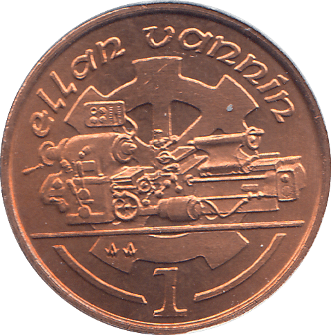 1990 1 PENCE ELLAN VANNIN ( BU ) - WORLD COINS - Cambridgeshire Coins
