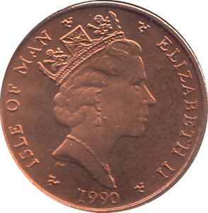 1990 1 PENCE ELLAN VANNIN ( BU ) - WORLD COINS - Cambridgeshire Coins