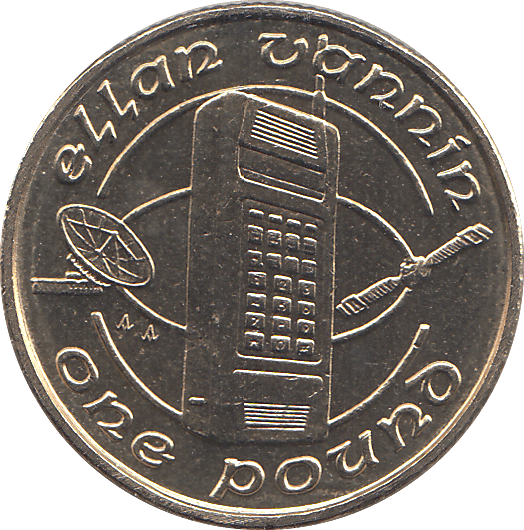1990 1 POUND ELLAN VANNIN ( BU ) - WORLD COINS - Cambridgeshire Coins