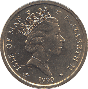 1990 1 POUND ELLAN VANNIN ( BU ) - WORLD COINS - Cambridgeshire Coins