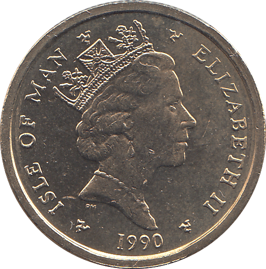 1990 1 POUND ELLAN VANNIN ( BU ) - WORLD COINS - Cambridgeshire Coins