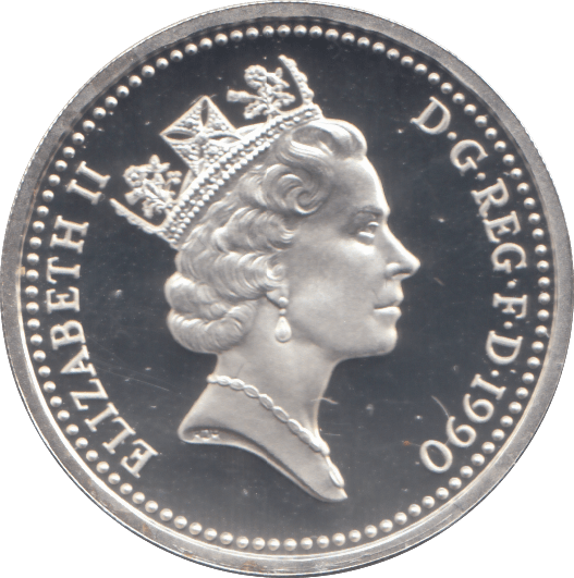 1990 £1 SILVER PROOF - £1 Silver Proof - Cambridgeshire Coins
