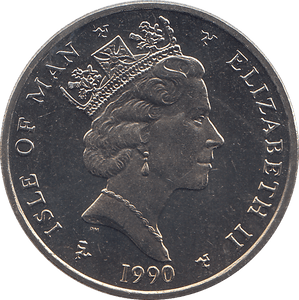 1990 10 PENCE ELLAN VANNIN ( BU ) - WORLD COINS - Cambridgeshire Coins