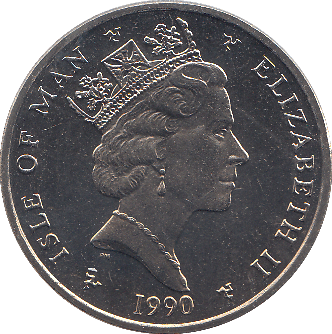 1990 10 PENCE ELLAN VANNIN ( BU ) - WORLD COINS - Cambridgeshire Coins
