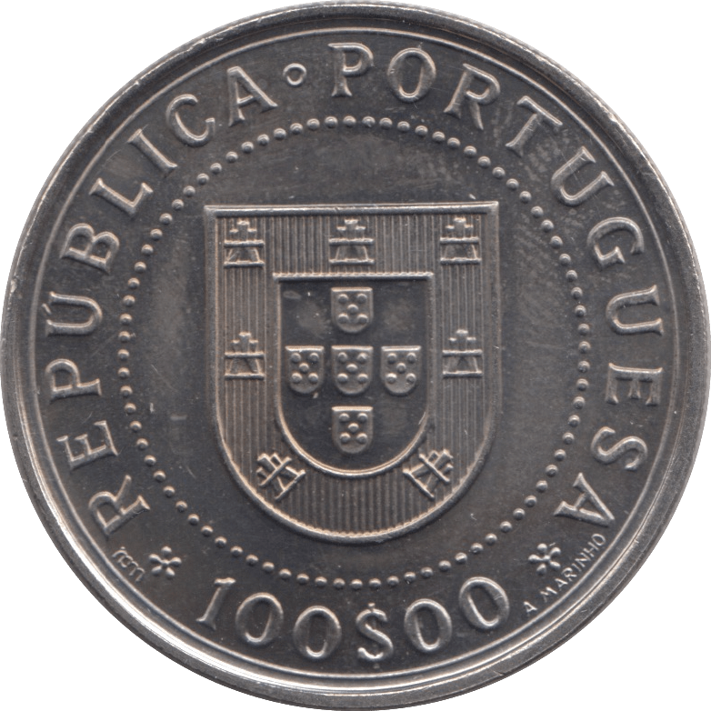 1990 100 ESCUDOS PORTUGAL - WORLD COINS - Cambridgeshire Coins