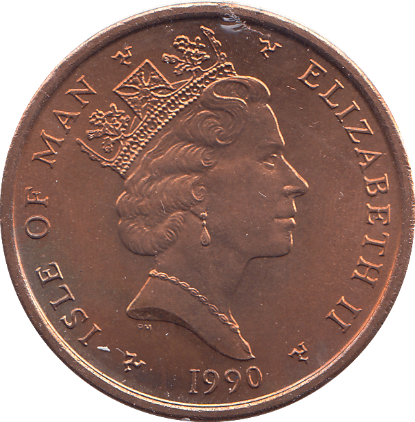 1990 2 PENCE ELLAN VANNIN ( BU ) - WORLD COINS - Cambridgeshire Coins