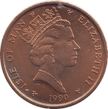 1990 2 PENCE ELLAN VANNIN ( BU ) - WORLD COINS - Cambridgeshire Coins