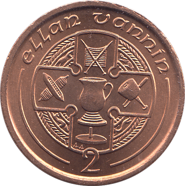 1990 2 PENCE ELLAN VANNIN ( BU ) - WORLD COINS - Cambridgeshire Coins