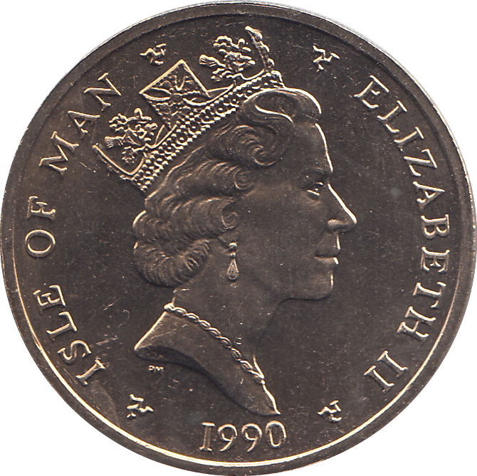 1990 2 POUNDS ELLAN VANNIN ( BU ) - WORLD COINS - Cambridgeshire Coins