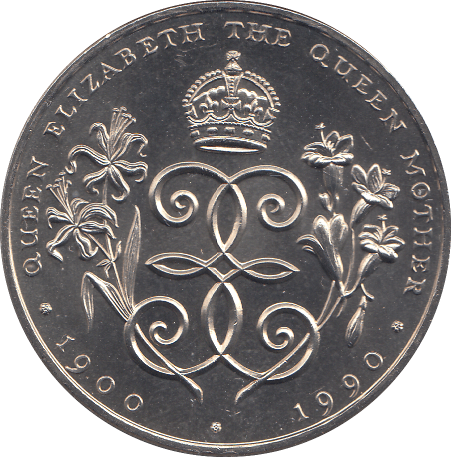 1990 2 POUNDS QUEEN ELIZABETH THE QUEEN MOTHER ( BU ) - WORLD COINS - Cambridgeshire Coins