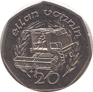 1990 20 PENCE ELLAN VANNIN ( BU ) - WORLD COINS - Cambridgeshire Coins