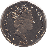 1990 20 PENCE ELLAN VANNIN ( BU ) - WORLD COINS - Cambridgeshire Coins