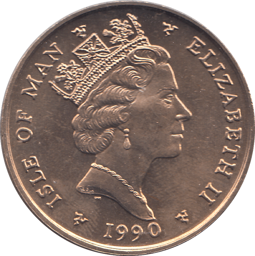 1990 5 POUNDS ELLAN VANNIN ( BU ) - WORLD COINS - Cambridgeshire Coins