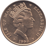 1990 5 POUNDS ELLAN VANNIN ( BU ) - WORLD COINS - Cambridgeshire Coins
