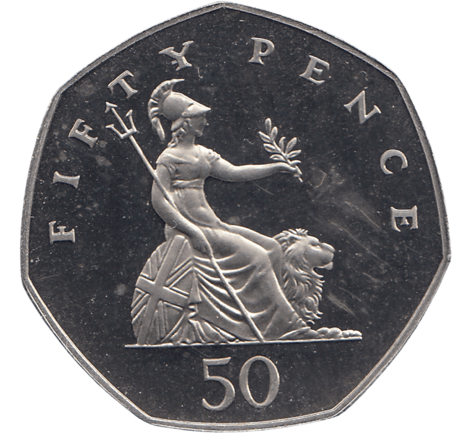 1990 50 PENCE BRITANNIA ( BU ) - 50p BU - Cambridgeshire Coins