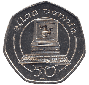 1990 50 PENCE ELLAN VANNIN ( BU ) - WORLD COINS - Cambridgeshire Coins