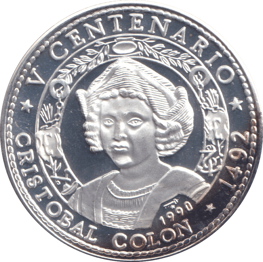 1990 .999 FINE SILVER PROOF 10 PESOS REPUBLIC OF CUBA - SILVER WORLD COINS - Cambridgeshire Coins