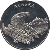 1990 ALASKA MINT COMMEMORATIVE COIN BALD EAGLE - WORLD COINS - Cambridgeshire Coins