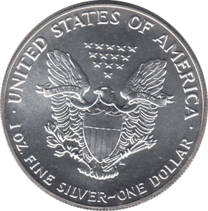 1990 AMERICAN EAGLE SILVER DOLLAR 1 OZ FINE SILVER - WORLD COINS - Cambridgeshire Coins