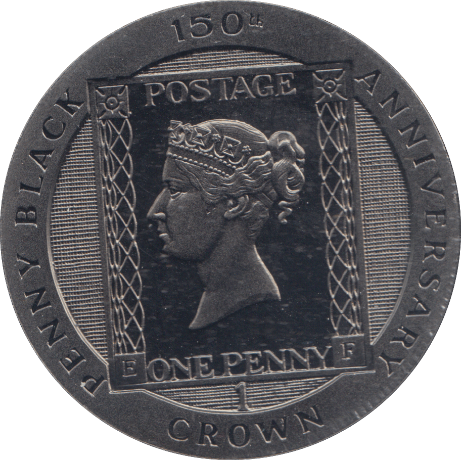 1990 CROWN PENNY BLACK ISLE OF MAN - CROWN - Cambridgeshire Coins