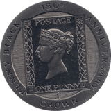 1990 CROWN PENNY BLACK ISLE OF MAN - CROWN - Cambridgeshire Coins