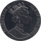 1990 CROWN PENNY BLACK ISLE OF MAN - CROWN - Cambridgeshire Coins