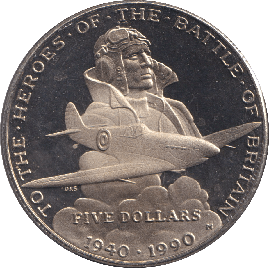 1990 FIVE DOLLARS - WORLD COINS - Cambridgeshire Coins