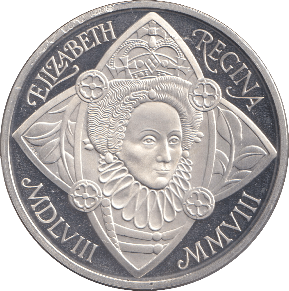 1990 FIVE POUNDS SILVER PROOF ELIZABETH REGINA - SILVER WORLD COINS - Cambridgeshire Coins
