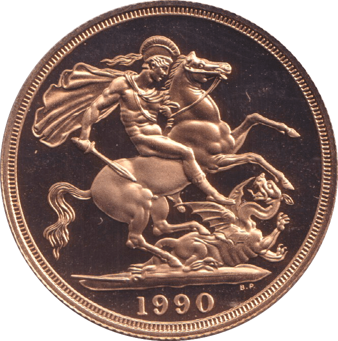 1990 GOLD DOUBLE SOVEREIGN ( PROOF ) - DOUBLE SOVEREIGN - Cambridgeshire Coins