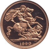 1990 GOLD DOUBLE SOVEREIGN ( PROOF ) - DOUBLE SOVEREIGN - Cambridgeshire Coins