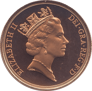 1990 GOLD DOUBLE SOVEREIGN TWO POUNDS ( PROOF ) - Double Sovereign - Cambridgeshire Coins