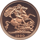 1990 GOLD DOUBLE SOVEREIGN TWO POUNDS ( PROOF ) - Double Sovereign - Cambridgeshire Coins